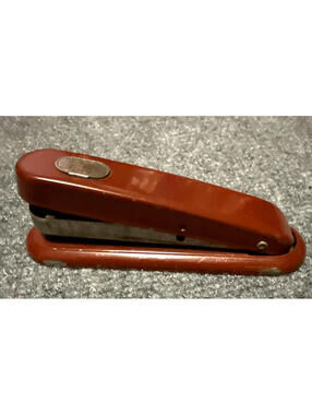 Vintage Mid Century 1950s Presto Office Stapler Steel Metal Spec Mfg Co Chicago